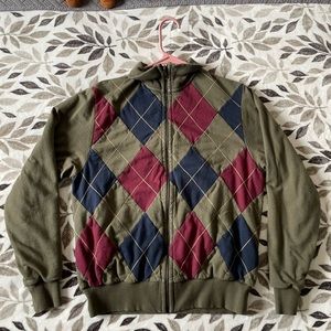 Argyle Old Navy Zip-Up